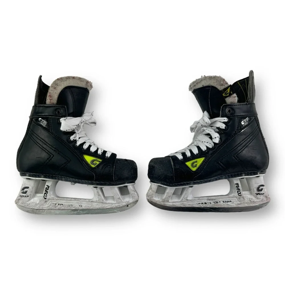 Graf‎ Black G735 Pro Cobra NT-5000 Ice Skates Youth Size 1 US 2